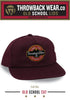 OLD SCHOOL CUT - FLAT BILL MAROON