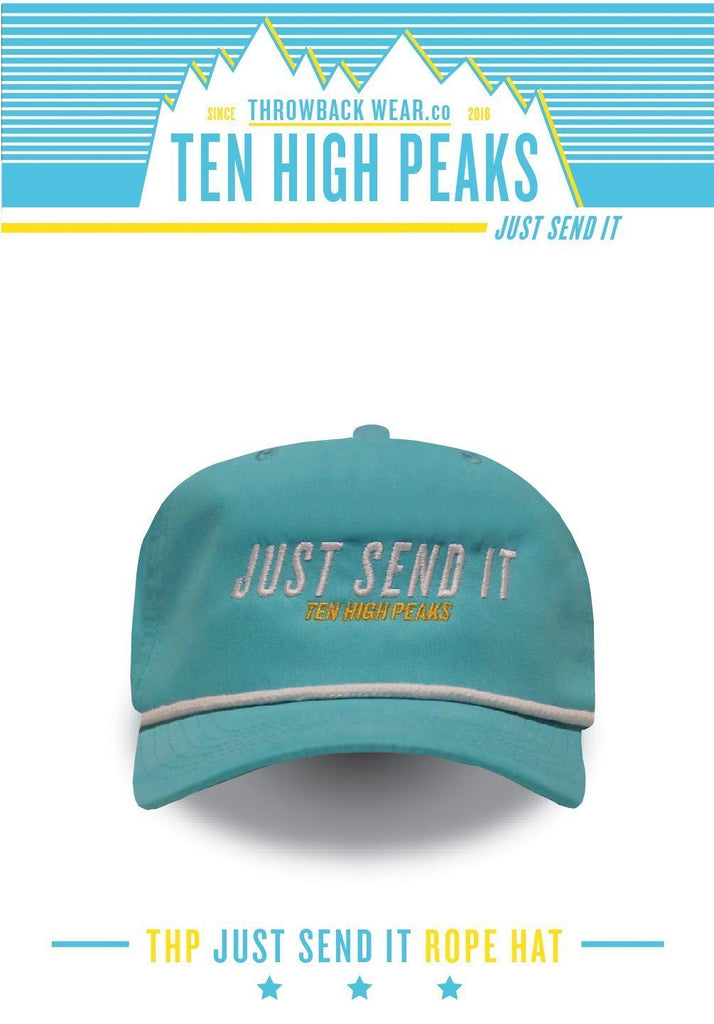 Ten High Peaks Just Send It Rope Hat - Blue Rope Hat Throwback Wear 